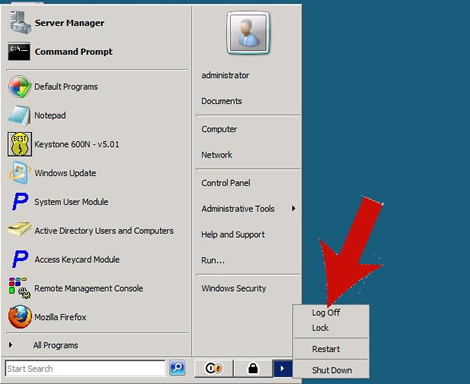 VSU Auxiliary Services: Logging Off the Persona Remote Desktop Session
